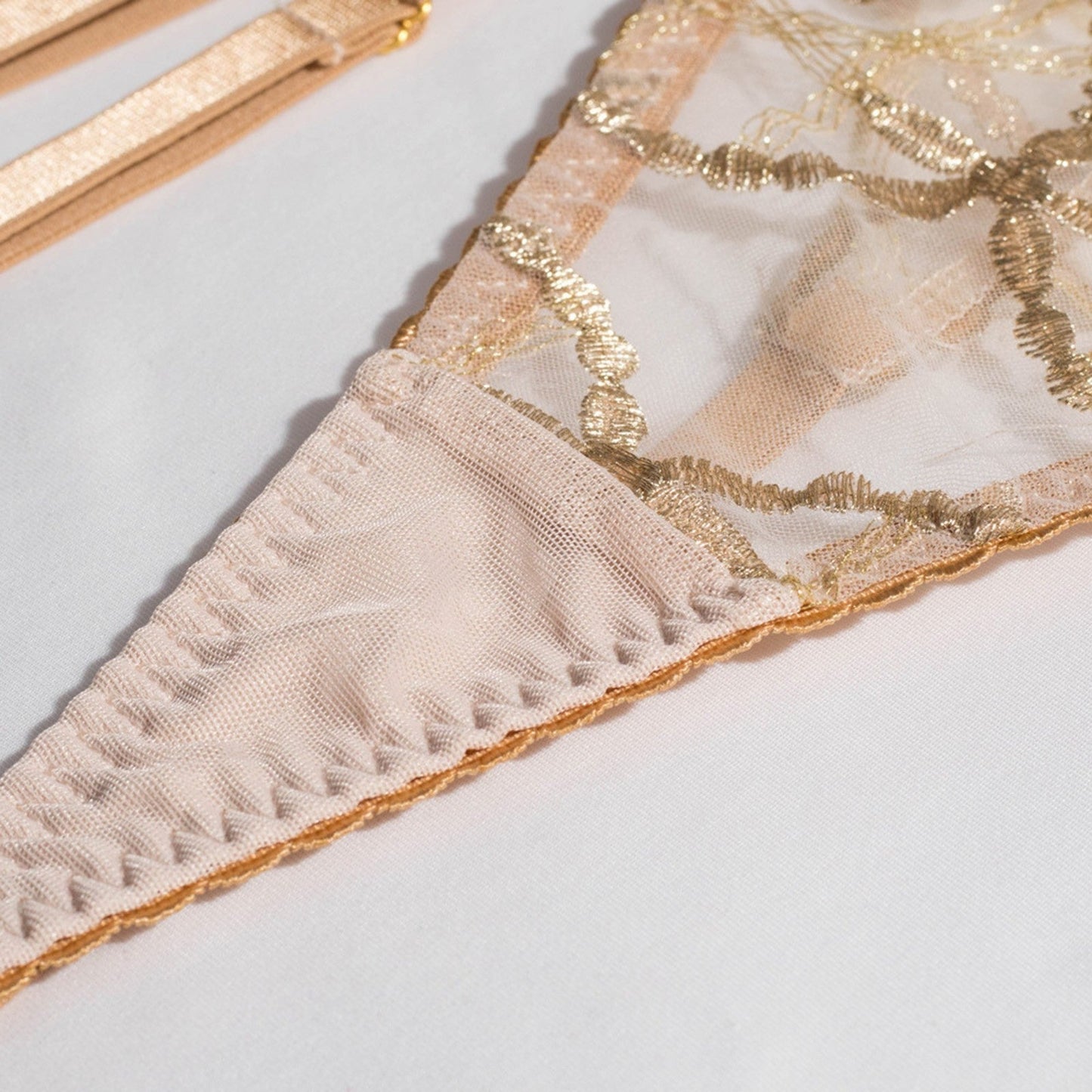 Golden Lines Lingerie Set