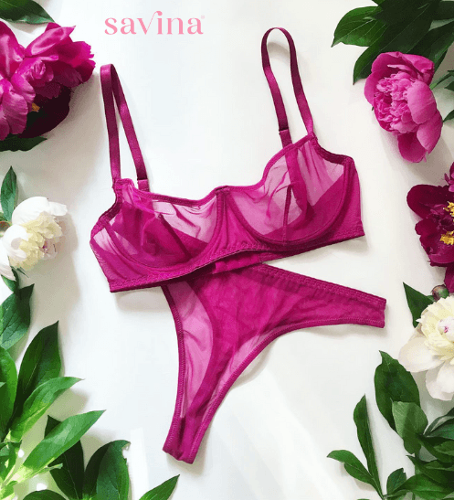 Conjunto de Lingerie Baretteβ’ | ( O Segredo Feminino) Malha Transparente (FRETE GRΓTIS) - savina