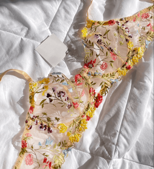 Conjunto Lingerie Lace Floralβ’ | O Segredo das Mulheres (Conjunto Completo) - savina