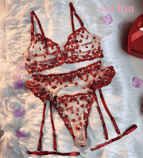 Conjunto de Lingerie Super Luxyβ’ | (Tecido Premium) O Segredo das Mulheres (Conjunto Completo) - savina