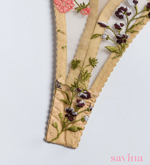 Conjunto Lingerie Lace Floralβ’ | O Segredo das Mulheres (Conjunto Completo) - savina