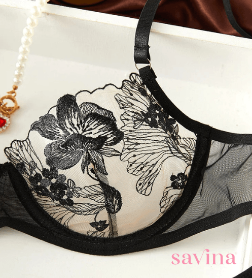 Conjunto de Lingerie de Luxo Roseβ’ | Tecido Premium (FRETE GRΓTIS) - savina