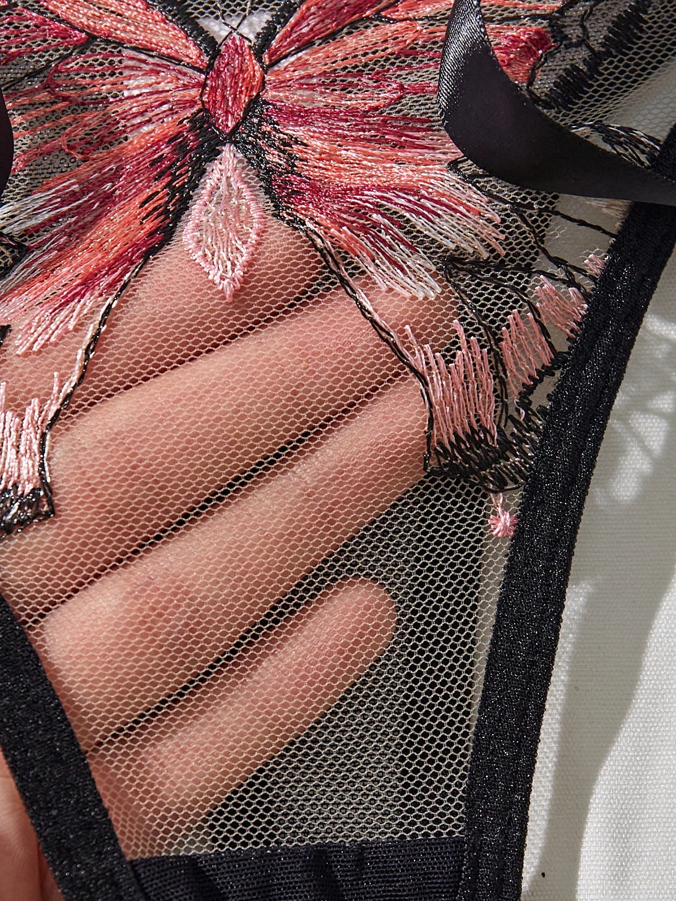 Lace Butterfly Lingerie Set
