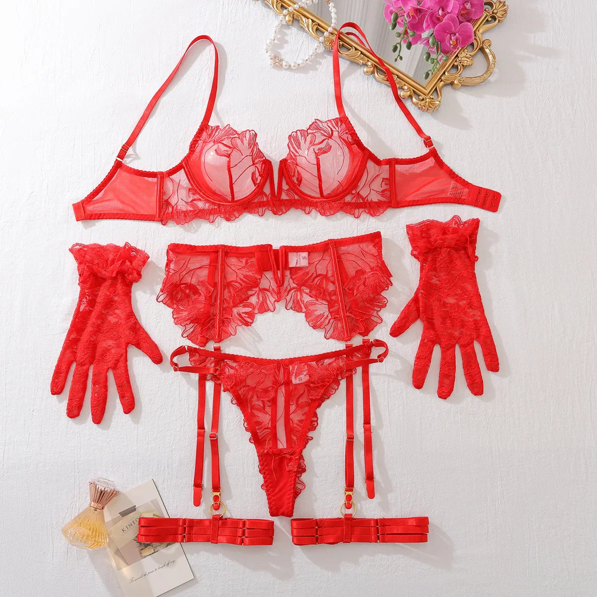 Scarlet Rose Lingerie Set
