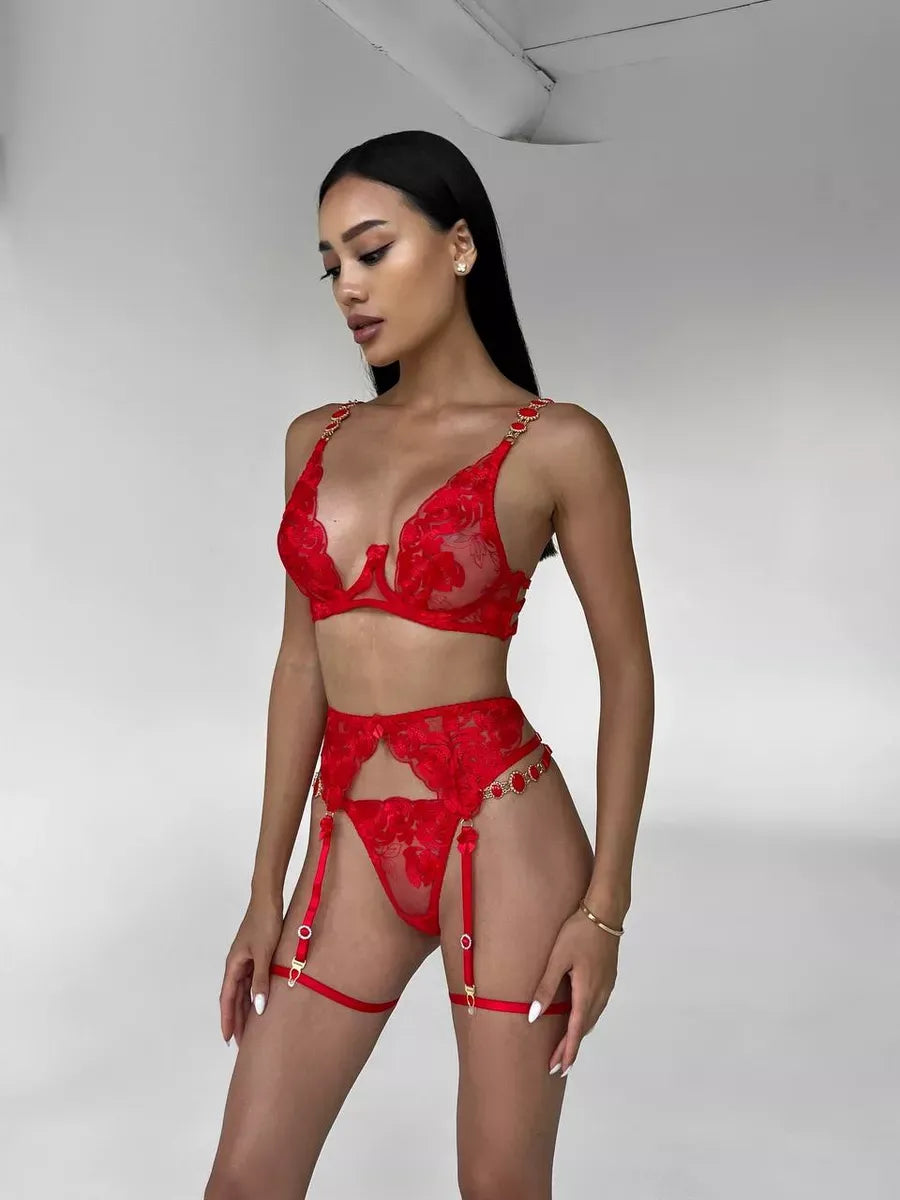Cleo Velvet Lingerie Set