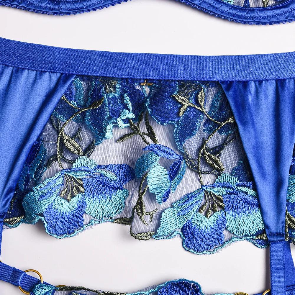 Livia Blue Lingerie Set