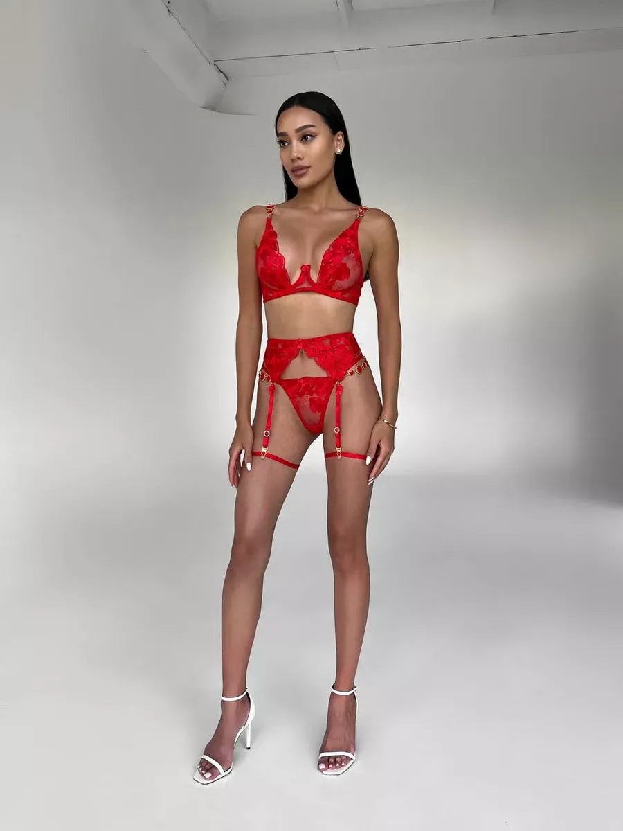 Cleo Velvet Lingerie Set