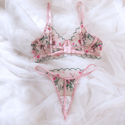 FlowerLace Lingerie Set