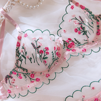 FlowerLace Lingerie Set