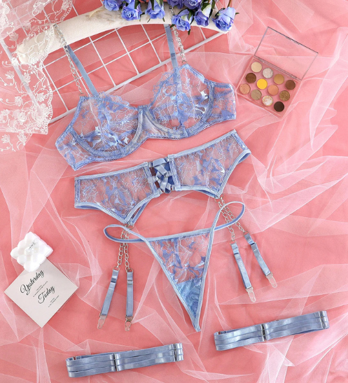 Sky Luxurious Lingerie Set