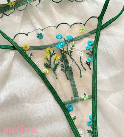 FlowerLace Lingerie Set