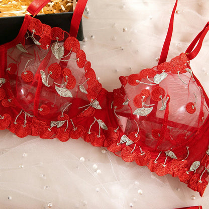 Cherry Bordo Lingerie Set