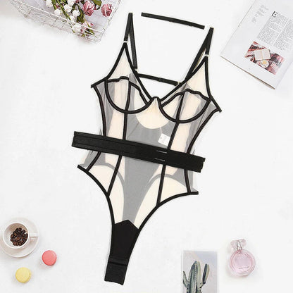 Nude Tulle Bodysuit