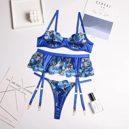 Livia Blue Lingerie Set