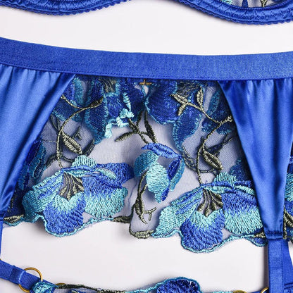 Livia Blue Lingerie Set