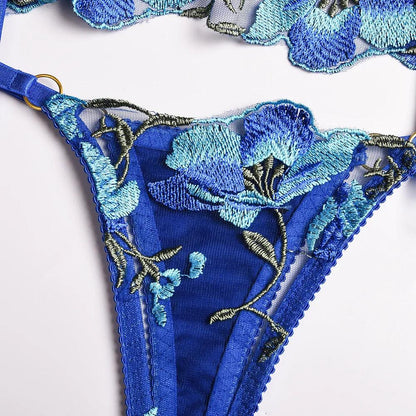 Livia Blue Lingerie Set