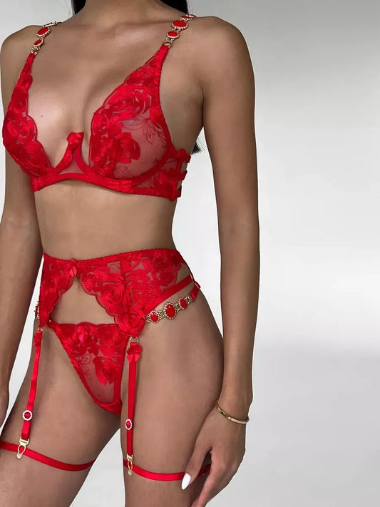 Cleo Velvet Lingerie Set